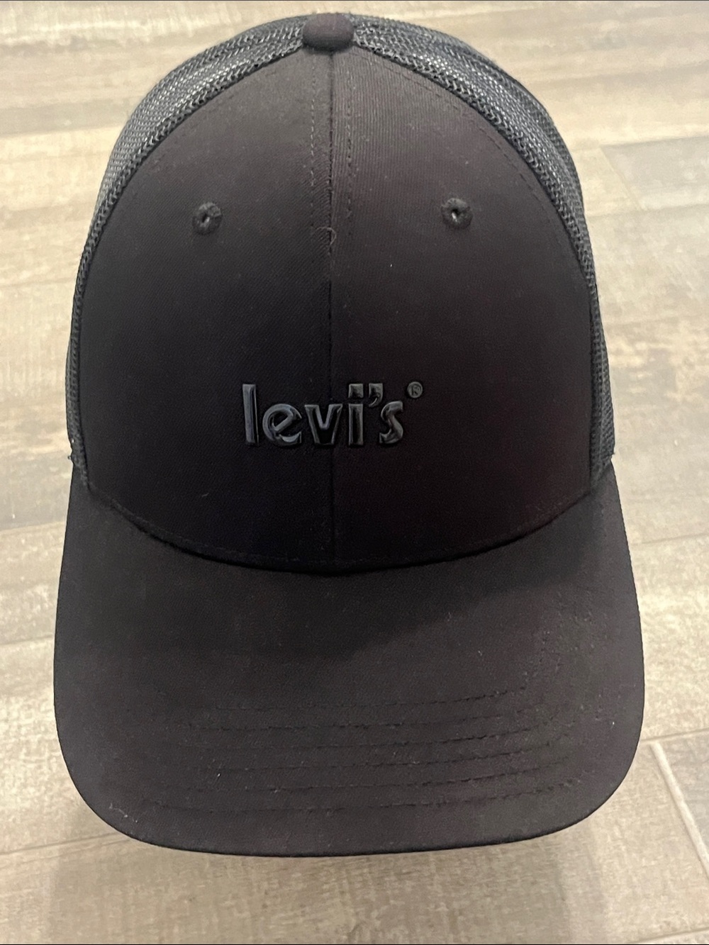 Levi's Black Mesh-Back Logo Cap